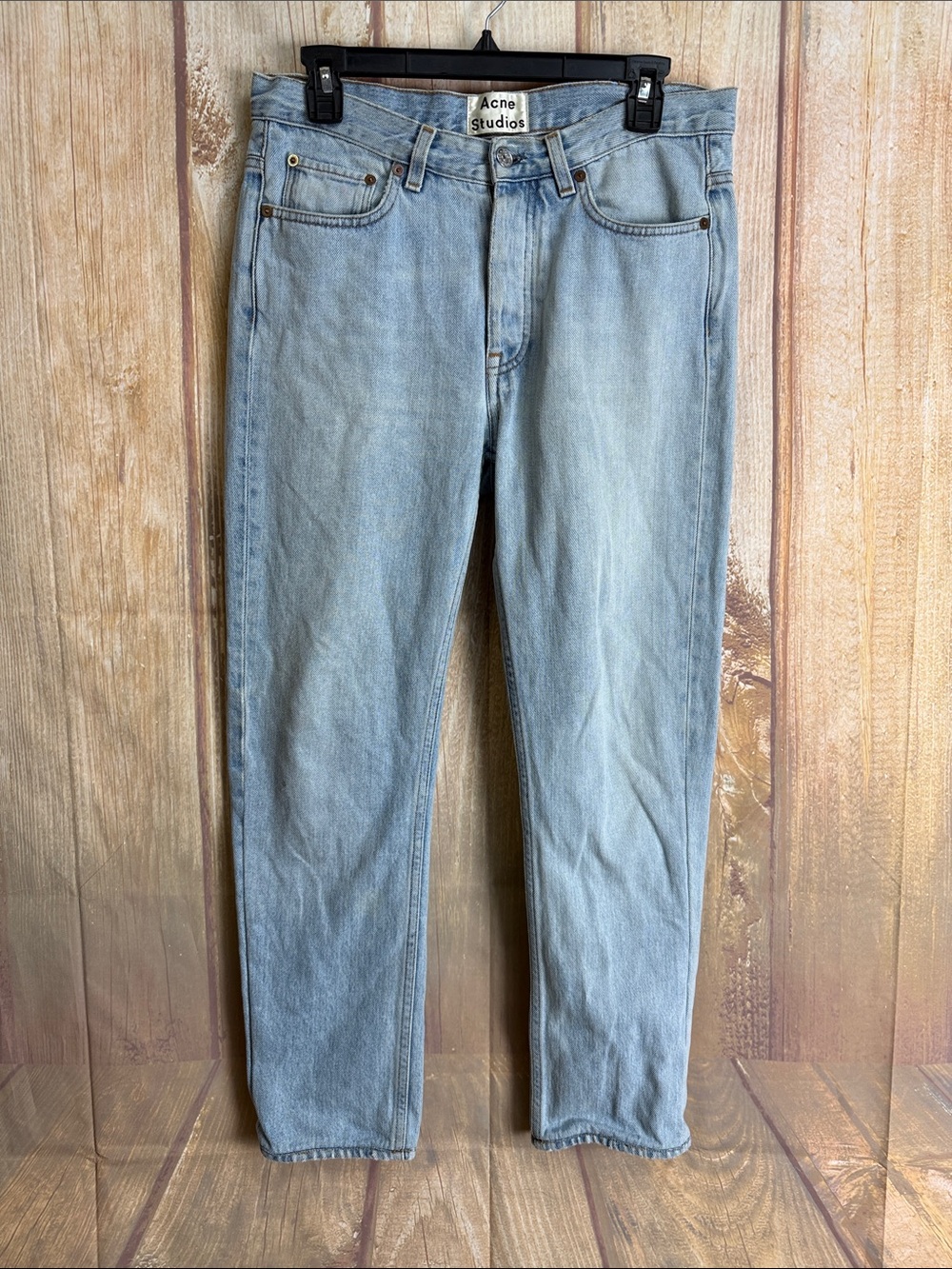 Acne Light Wash Van Lt Vintage Jean Made in Italy Size 30x26”L